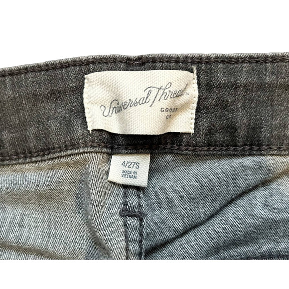 Universal Thread Dark Gray High Rise Skinny Jeans Womens Size 4 - Picture 5 of 8